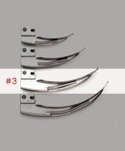 Łyżka światłowodowa laryngoskopowa English MacIntosh #3