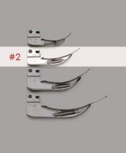 Łyżka światłowodowa laryngoskopowa MacIntosh #2