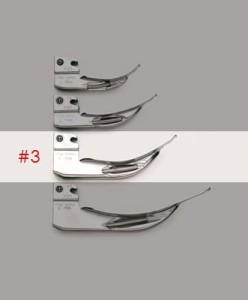 Łyżka światłowodowa laryngoskopowa MacIntosh #3