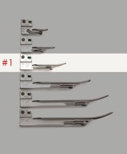 Łyżka światłowodowa laryngoskopowa Miller #1