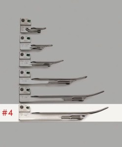 Łyżka światłowodowa laryngoskopowa Miller #4